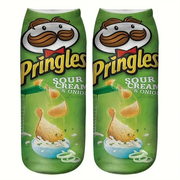 New Snack Style: 3-Pack Pringles Socks Set! - Picture 2 of 4